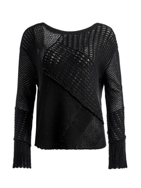 Alice + Olivia KRAVIT PATCHWORK SWEATER