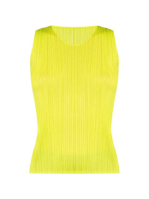 Pleats Please Issey Miyake pleated tank top