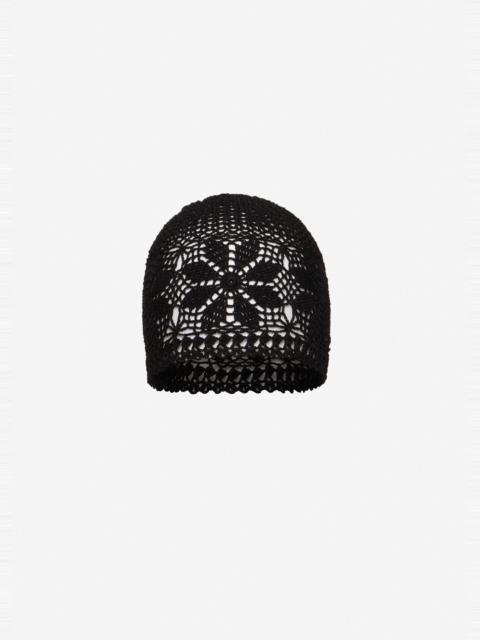MAGDA BUTRYM Crochet beanie in black