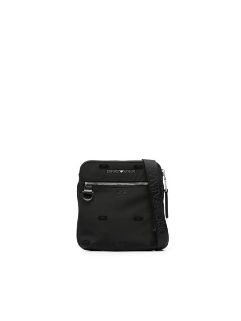 EMPORIO ARMANI logo-lettering messenger bag