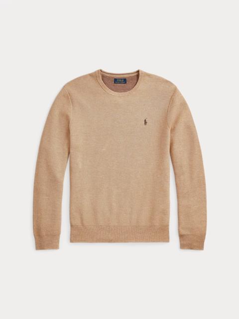 Polo Ralph Lauren Mesh-Knit Cotton Crewneck Sweater