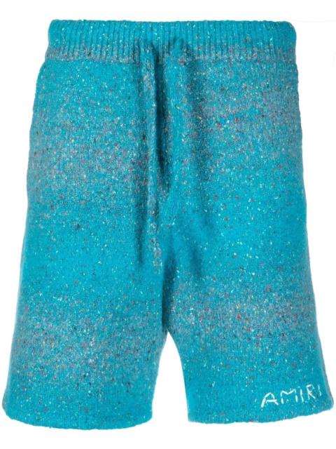 AMIRI embroidered-logo knitted shorts