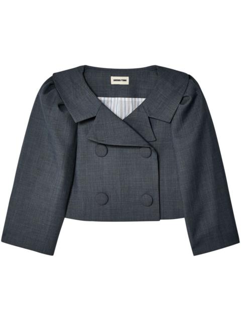 SHUSHU/TONG puff-sleeve double-breasted blazer