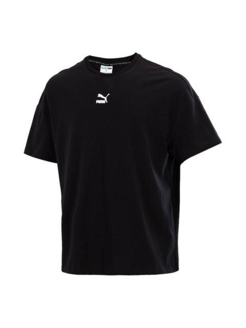 PUMA PUMA Sport Running TrainingWork OutFast DringBreathable Fabric Round NeckShort Sleeve Black 533100-0