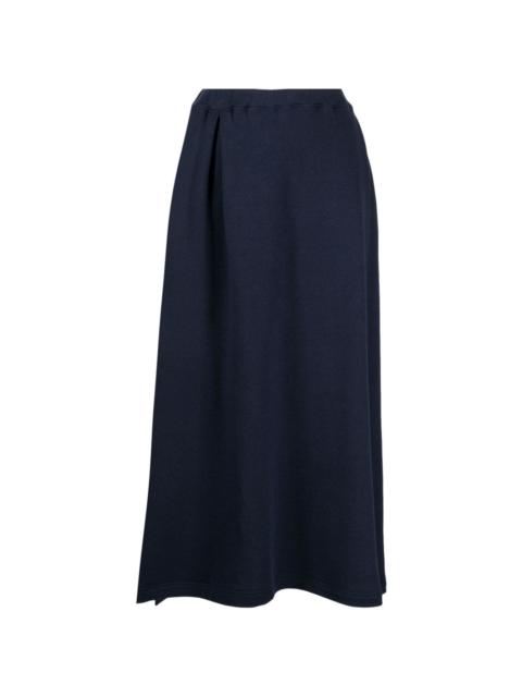 Yohji Yamamoto high-waist pleated midi skirt
