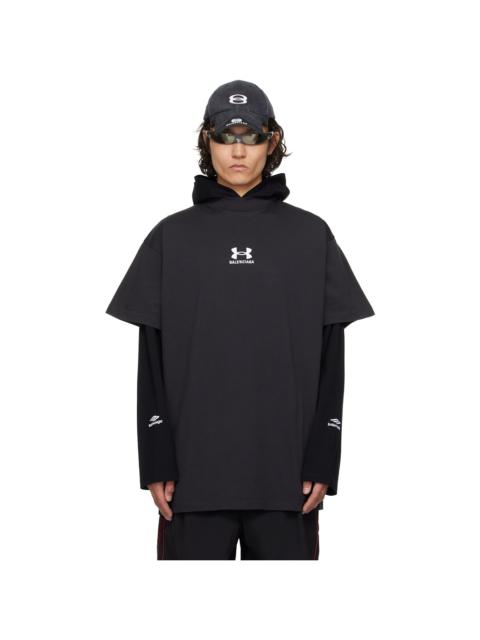 BALENCIAGA Men's Under Armour® T-Shirt는 블랙/화이트의 크기로