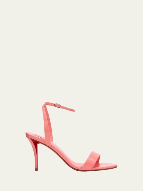Christian Louboutin 80mm Miss Z Patent Leather Ankle-Strap Sandals