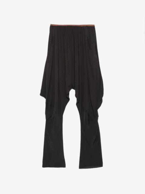 Kiko Kostadinov Tess textured draped trousers