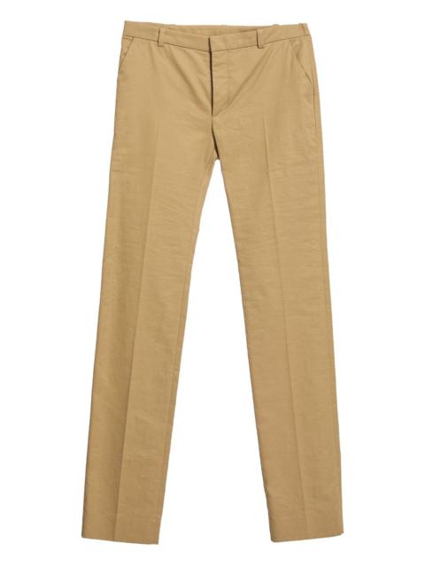 pleated cotton trousers