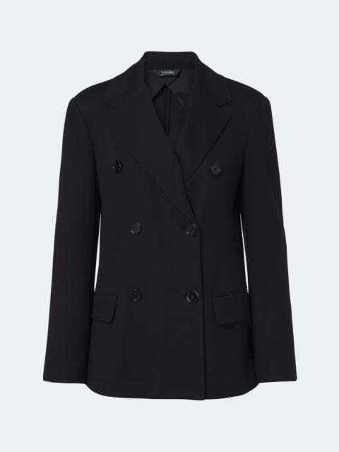 'S Max Mara Wool and cotton-blend jersey blazer