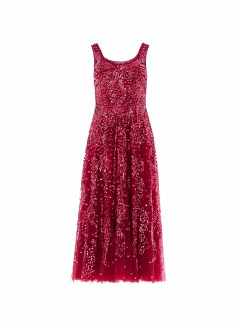 Needle & Thread Sequin Ribbon Scoop Neck Ballerina Dress