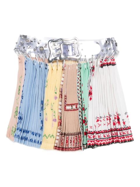 Chopova Lowena pleated carabiner skirt