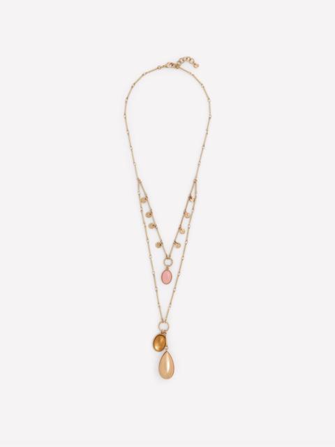 BODEN Jewel Tear Drop Necklace-Multi