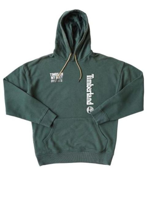 Timberland Timberland Logo and Back Words Hoodie 'Green' A28MPE20