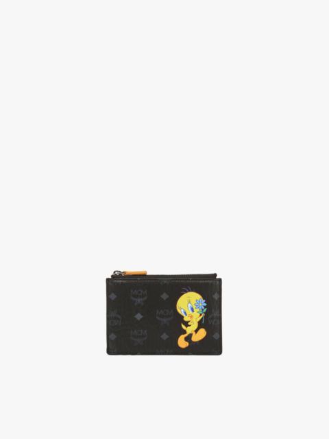 MCM Looney Tunes x MCM  Zip Card Case in Visetos