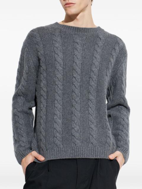 LISA YANG cable-knit crew-neck sweater