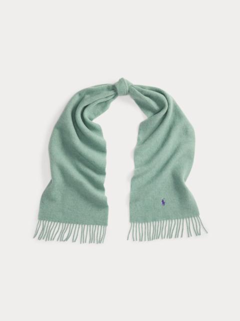 Polo Ralph Lauren Fringe-Trim Wool Scarf