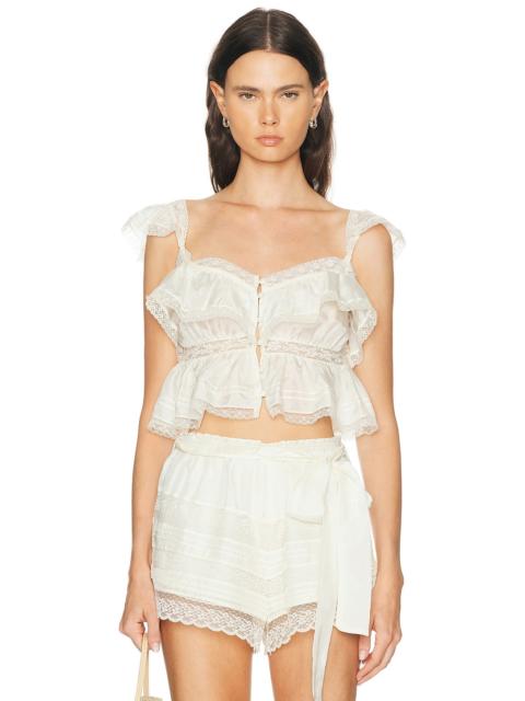 LoveShackFancy Linata Top
