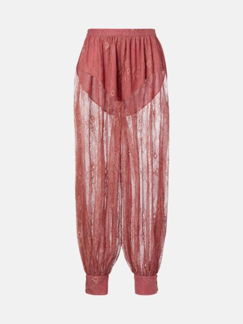 BANANHOT Kendall sheer lace balloon pants