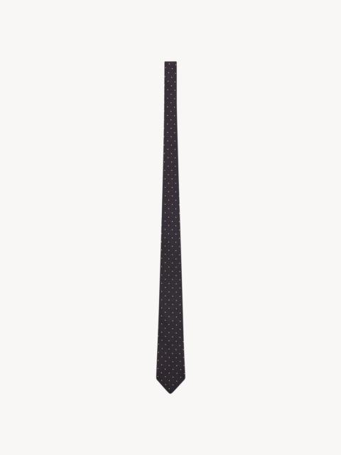 SAINT LAURENT TIE IN SILK JACQUARD