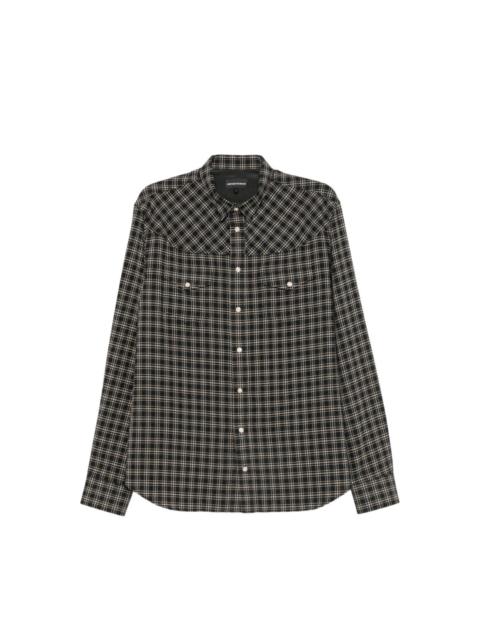 EMPORIO ARMANI Checked flannel shirt