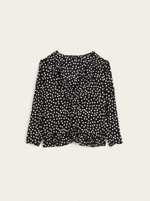 Madewell Ruffled V-Neck Shrunken Top