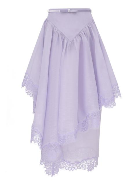 Zimmermann CRUSH LACE TRIM SKIRT