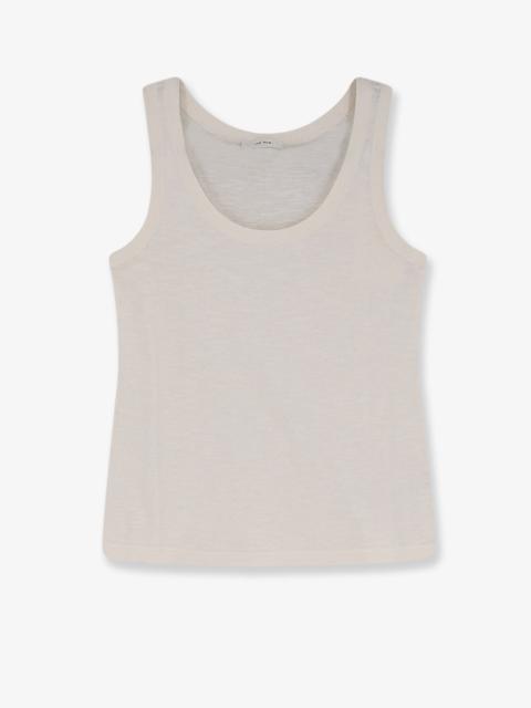 The Row Nobue Tank Top In Cotton And Linen Blend