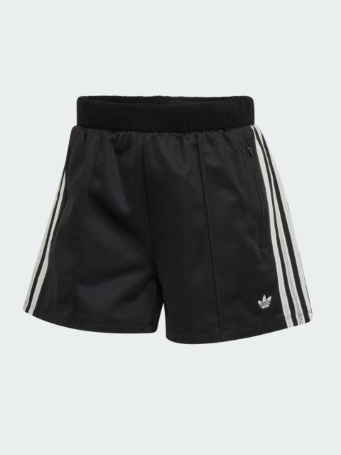 adidas Sprinter Shorts with Knitted Crochet Details