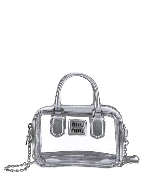 Miu Miu Top Handle Silver Bag