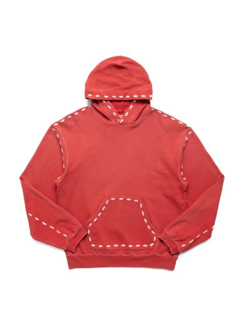 Kapital SWT Knit MARIONETTE Hoodie - Faded Red