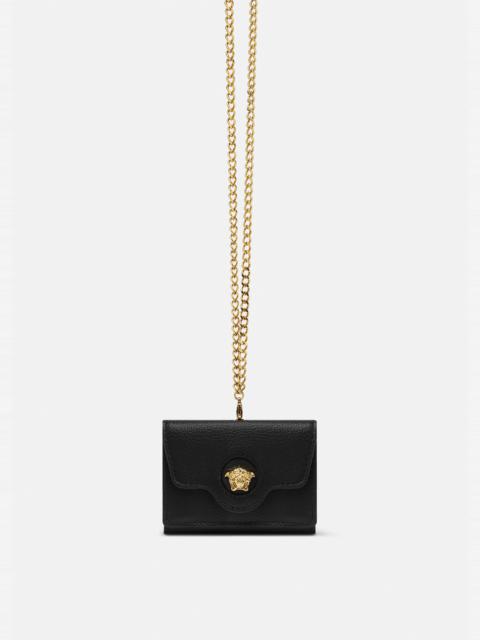 VERSACE La Medusa Tri-fold Chain Wallet