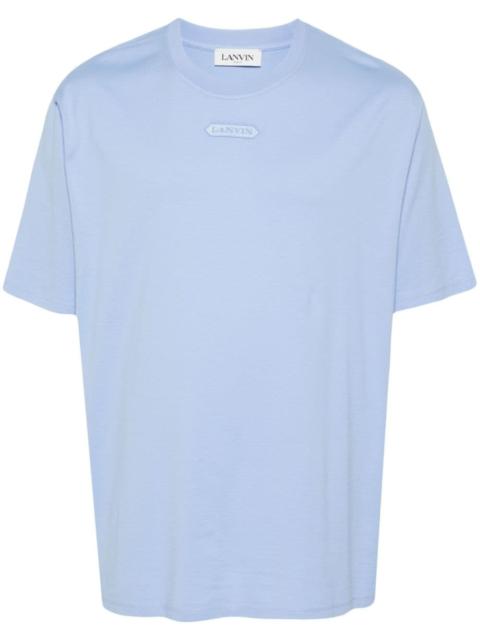 Lanvin logo-embroidered cotton T-shirt