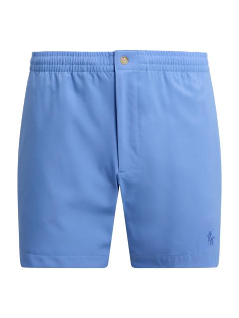 Polo Ralph Lauren Men's Elasticized Waistband Mid-Rise Trunks - Harbour Island Blue