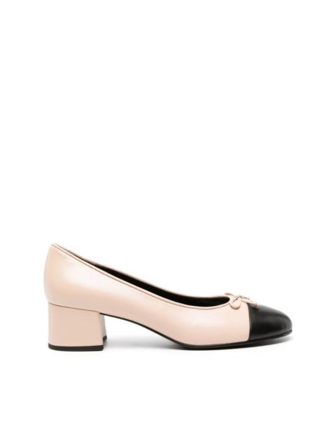 TORY BURCH Cap-Toe 45mm leather pumps