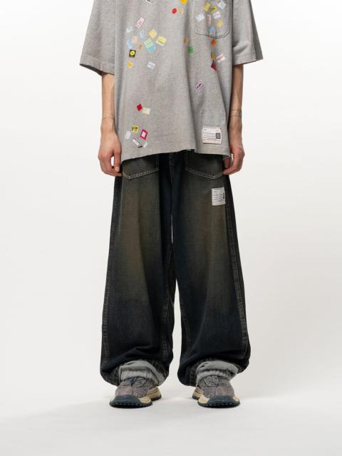 Maison MIHARAYASUHIRO Sweat Layered Denim Pants