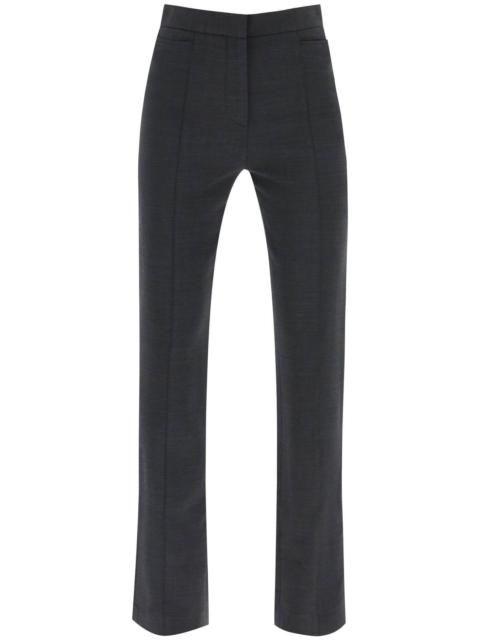 SLIM PANTS WITH FLARED CUT