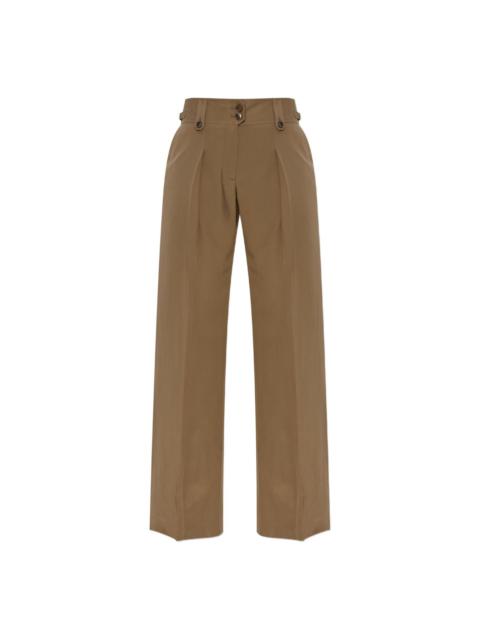 TOM FORD pleated button-fastening trousers