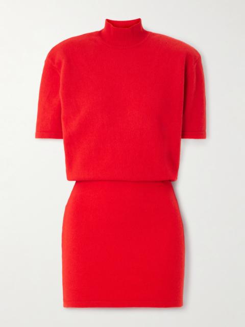JACQUEMUS The Castagna Wool-blend Turtleneck Mini Dress