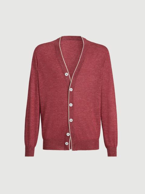 Brunello Cucinelli Cashmere, silk and hemp lightweight cardigan