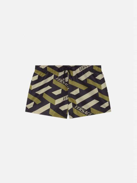 VERSACE Greca Signature Print Short Swim Shorts