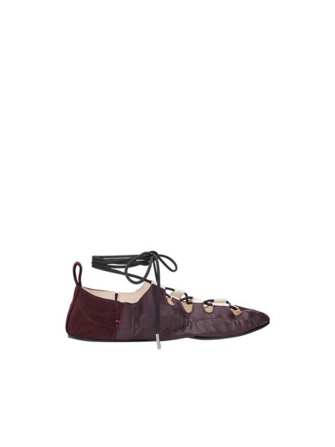 Alaïa LACED FLATS