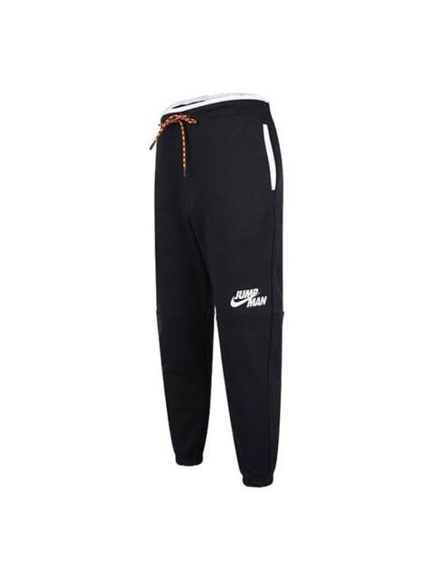 Jordan Men's Air Jordan Logo Printing Knit Fleece Lined Stay Warm Bundle Feet Sports Pants/Trousers/Joggers