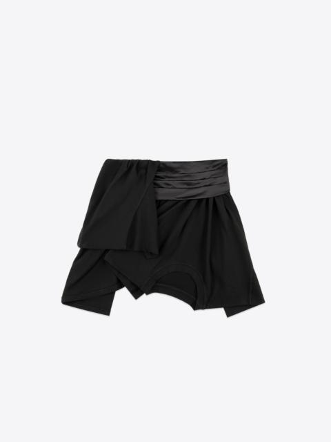 AREA DECONSTRUCTED T-SHIRT MINI SKIRT