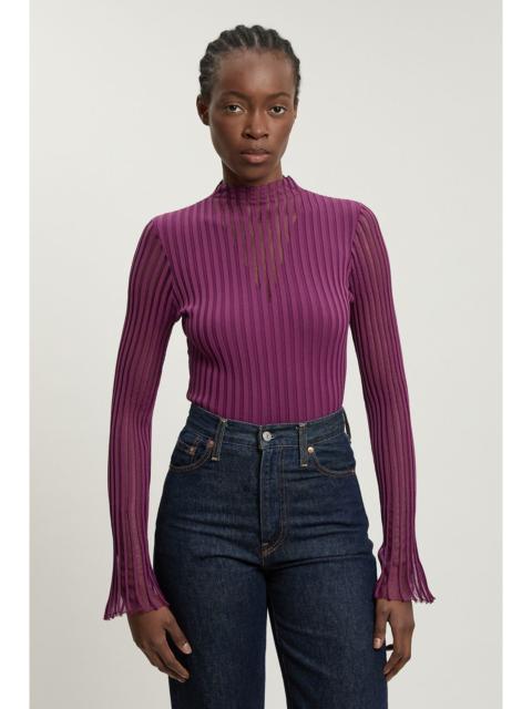 KAREN MILLEN Viscose Blend Filament Knitted Top