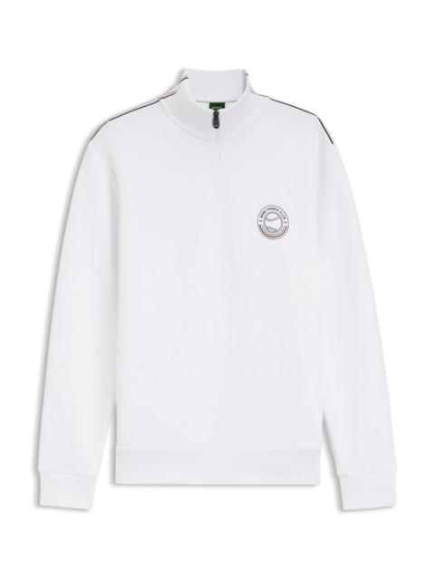 BOSS SWEATSHIRT WITH TENNIS ARTWORK