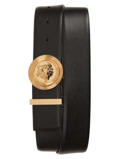 Biggie Medusa Belt in Black/Gold