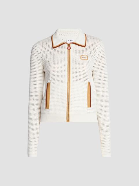 CASABLANCA Women's Tuck-Stitch Cotton Jacket - White