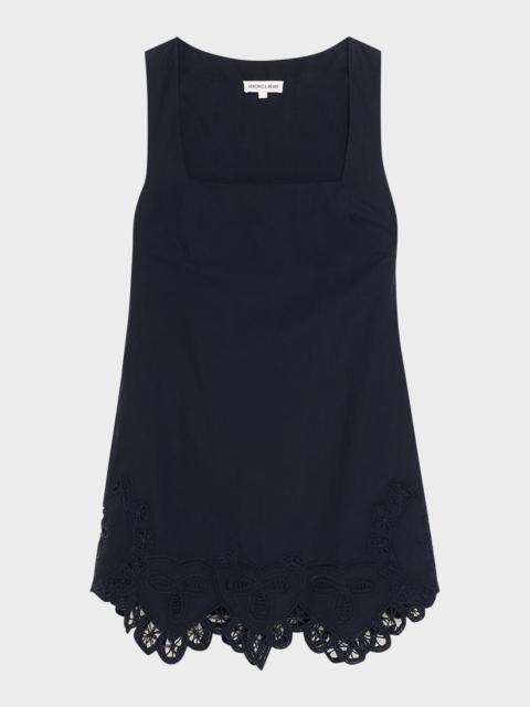 VERONICA BEARD Shanice Lace Cotton Mini Dress