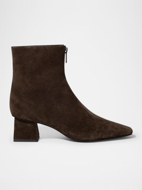 SIMKHAI Ryder Suede Zip Ankle Booties